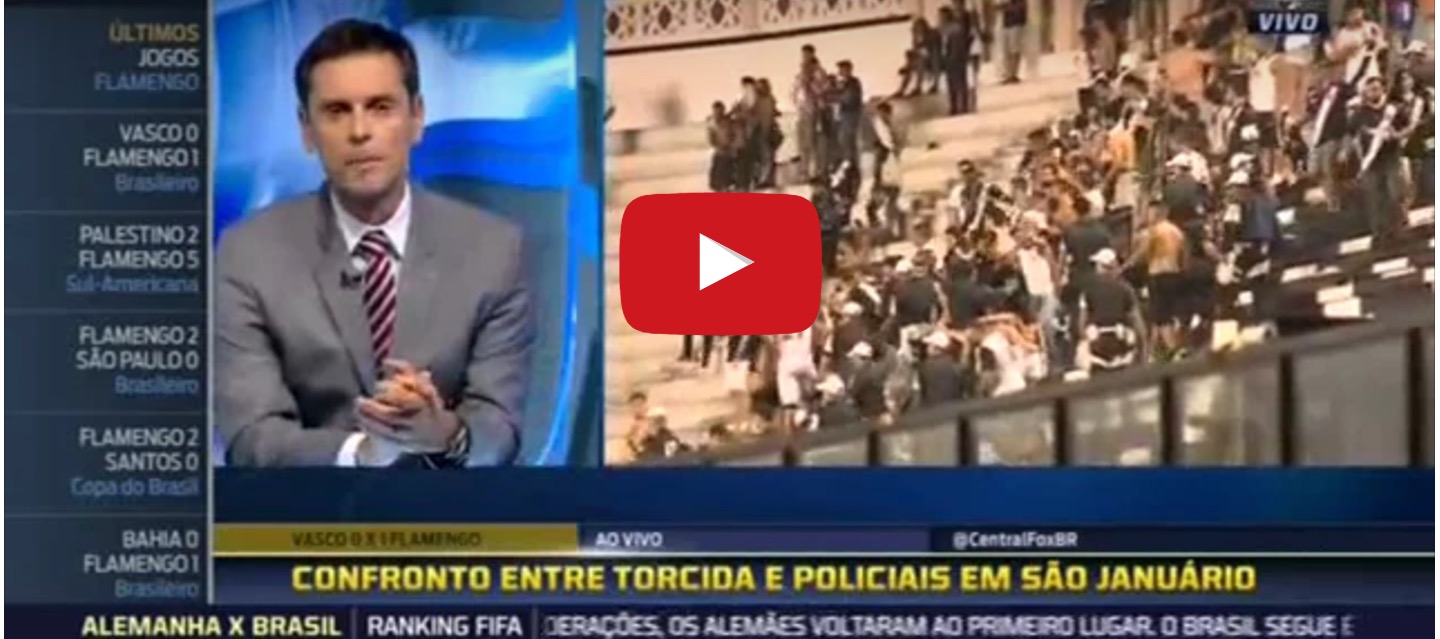 YouTube, incidenti derby Rio Vasco-Flamengo: un morto
