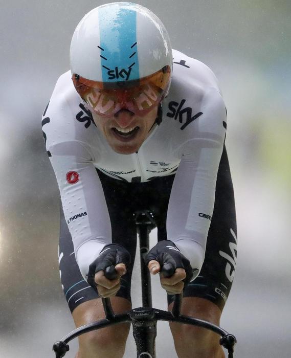 Tour de France, classifica: crono e maglia gialla a Thomas, Froome già vola