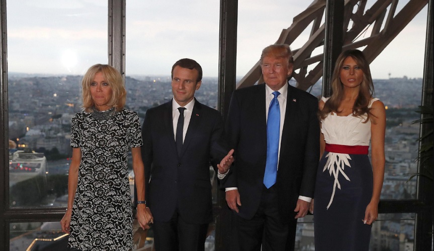 Donald Trump a Parigi da Macron apre su accordo clima: "Potrebbe cambiare qualcosa"