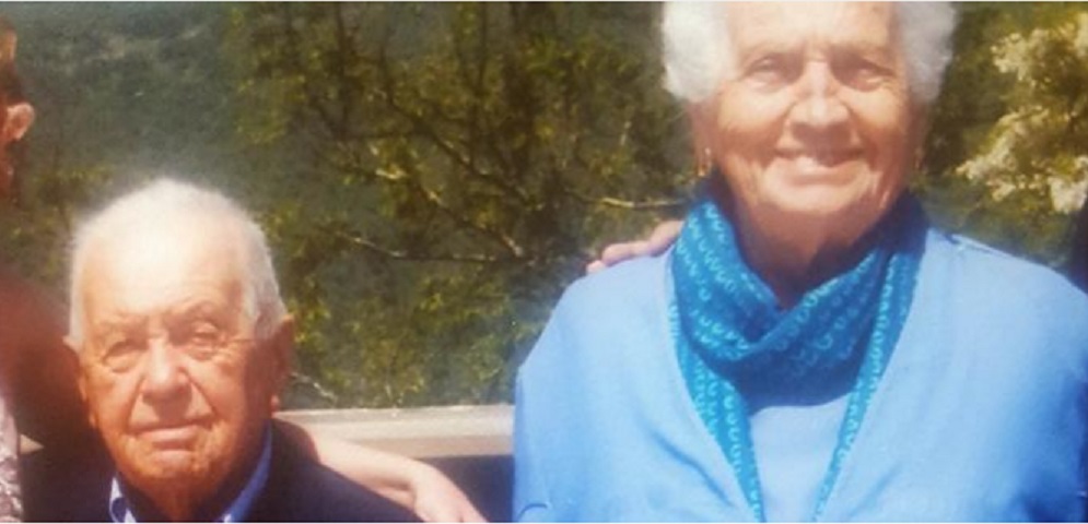 Rosa e Filippo in una foto pubblicata dal Secolo XIX