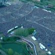 Vasco Rossi. Modena Park vista dall'alto marea di fan, sono 220mila