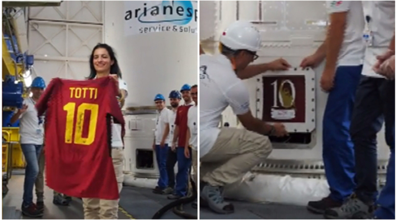 Francesco Totti, missione compiuta: la maglia numero 10 è nello spazio