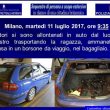 L'auto usata per trasportarla