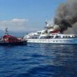 Yacht Diana Braco in fiamme a Nizza
