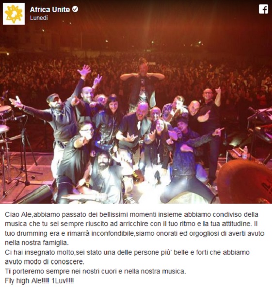 Alessandro Soresini, morto a 44 anni il batterista degli Africa Unite