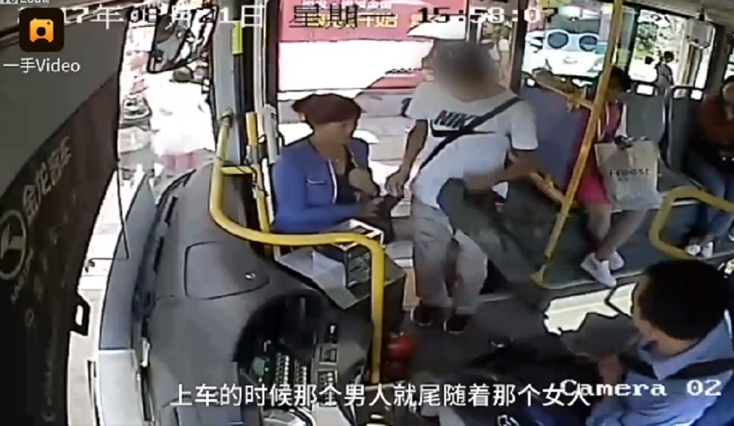 Borseggiatore ruba cellulare dalla borsetta di una donna, autista bus lo vede e...