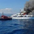 Yacht Diana Braco in fiamme a Nizza