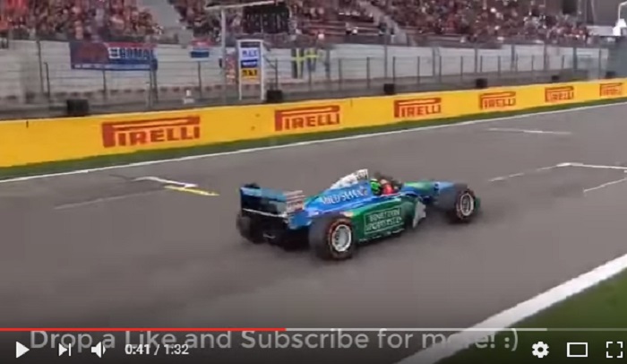Mick Schumacher a Spa guida la Benetton di papà Michael VIDEO YOUTUBE