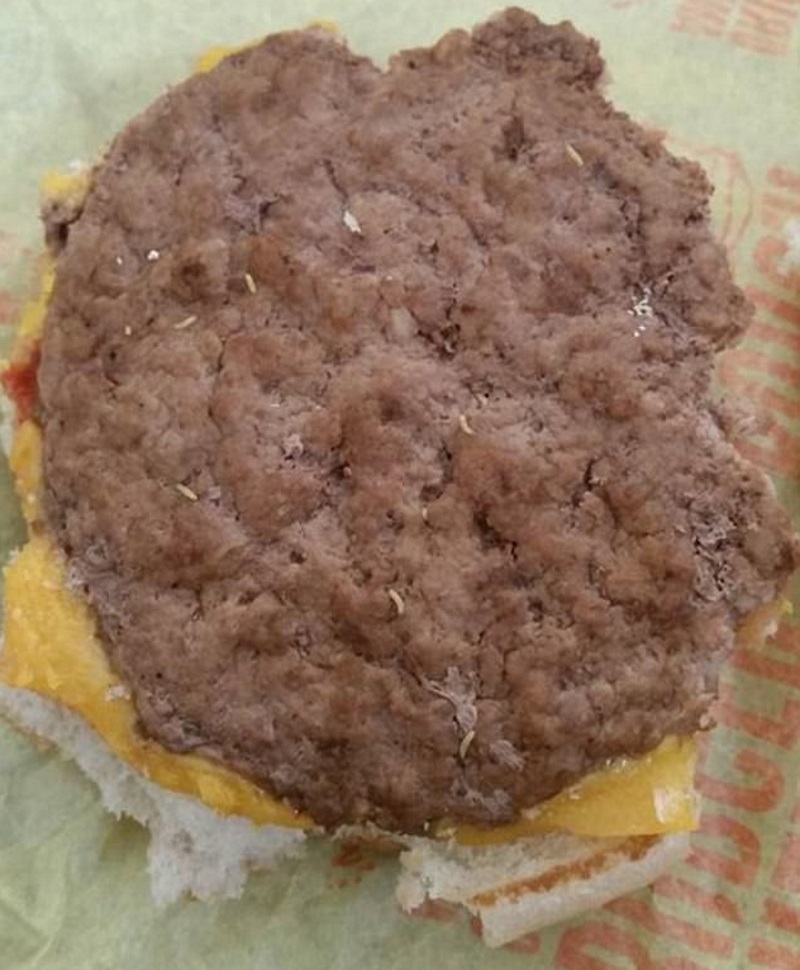McDonald's, panino con "sorpresa": vermi nel cheeseburger FOTO