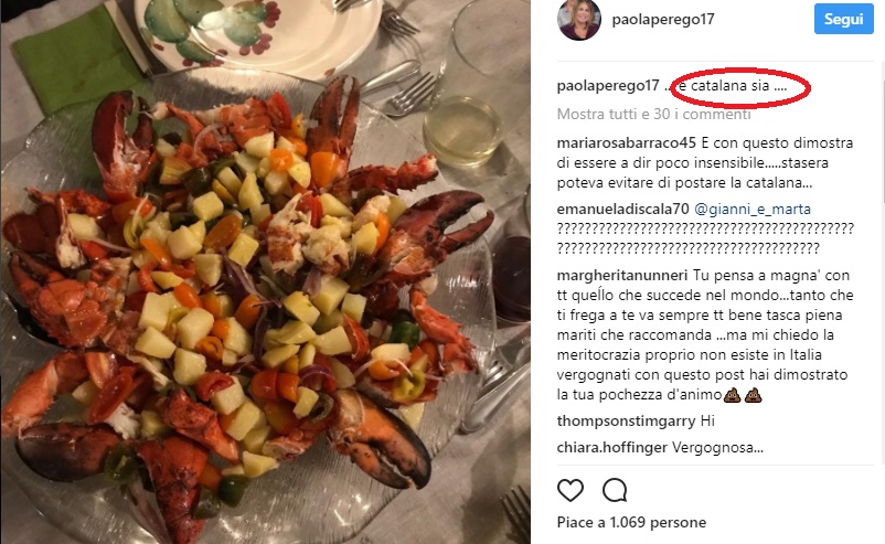 Paola Perego e la FOTO su Instagram della catalana. Dopo Barcellona...