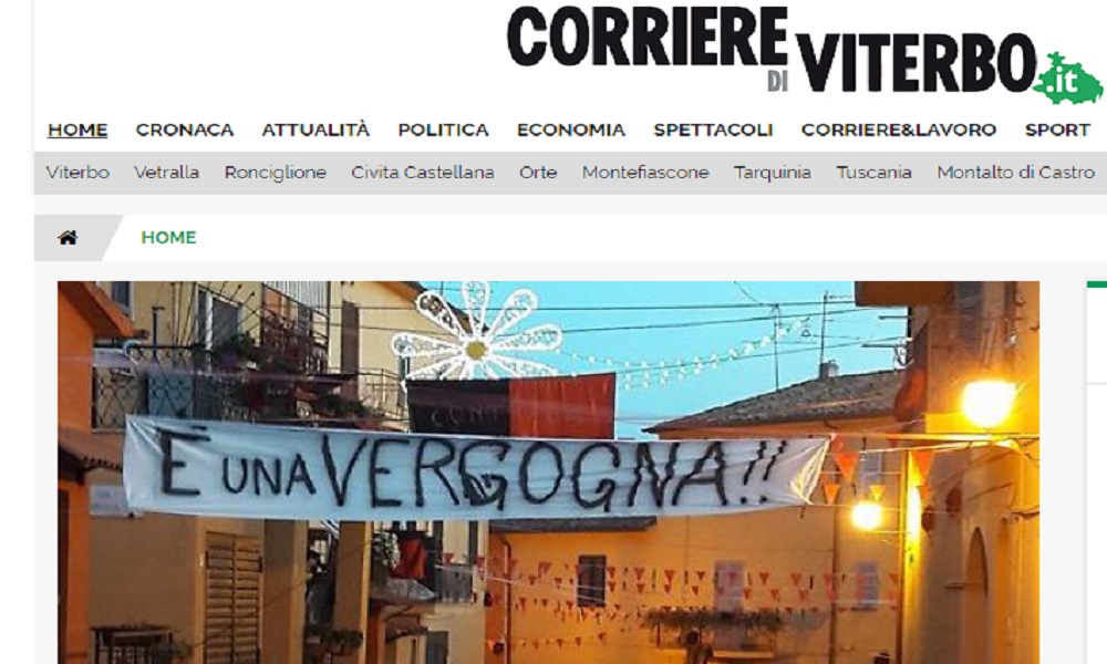 Viterbo, barricate contro la processione a Arlena di Castro