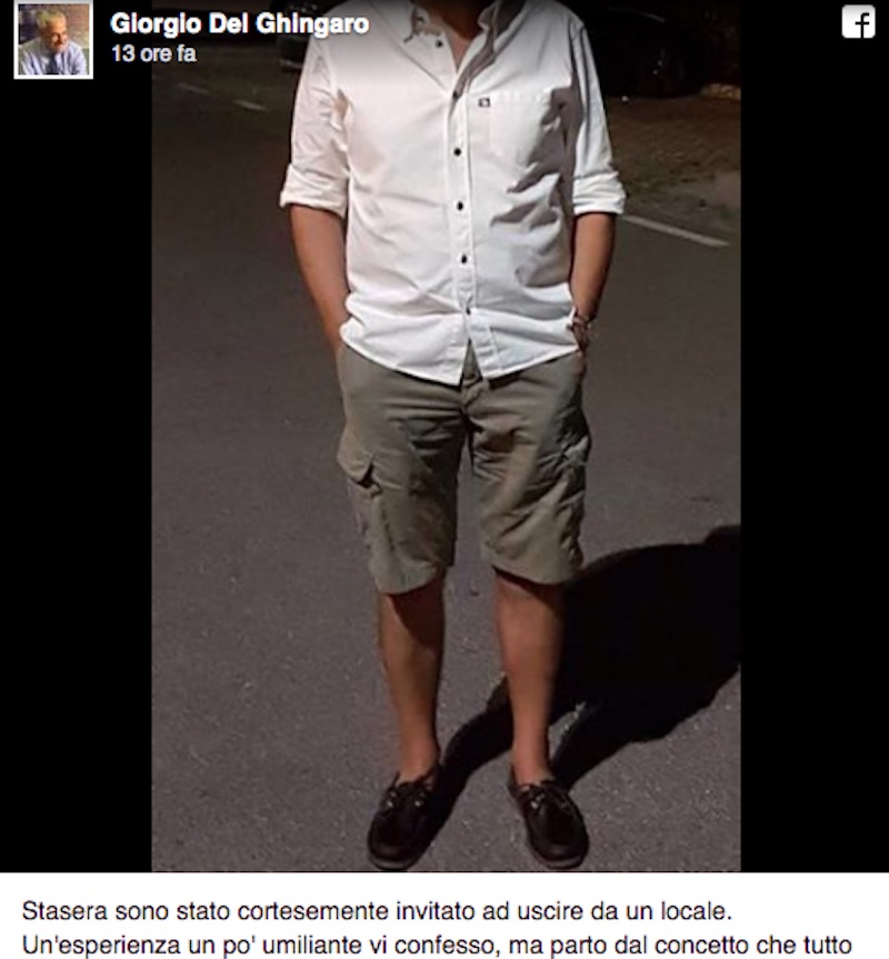 Viareggio, il sindaco Giorgio Del Ghingaro cacciato dal ristorante: "Qui no bermuda"02