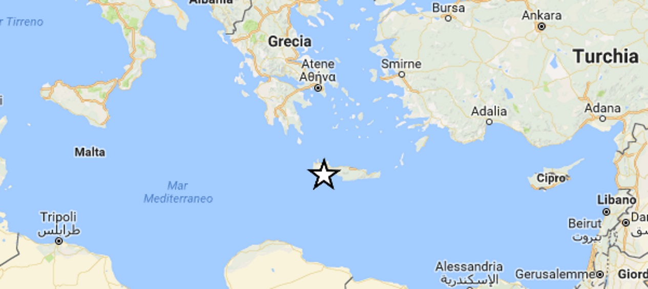Terremoto Grecia, scossa di magnitudo 5.2 a Creta
