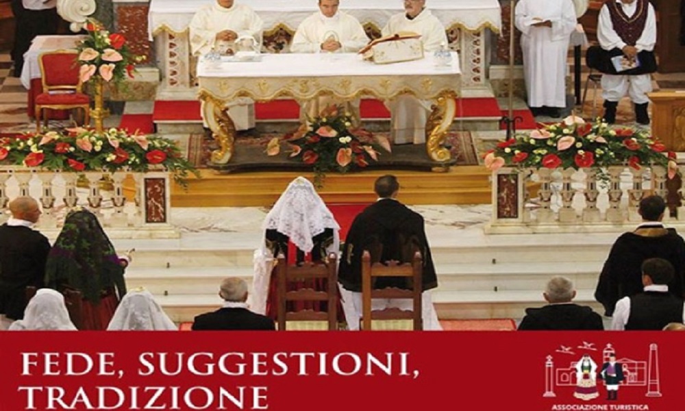 La Coja antiga, il matrimonio tradizionale con gli sposi in catena di Selargius