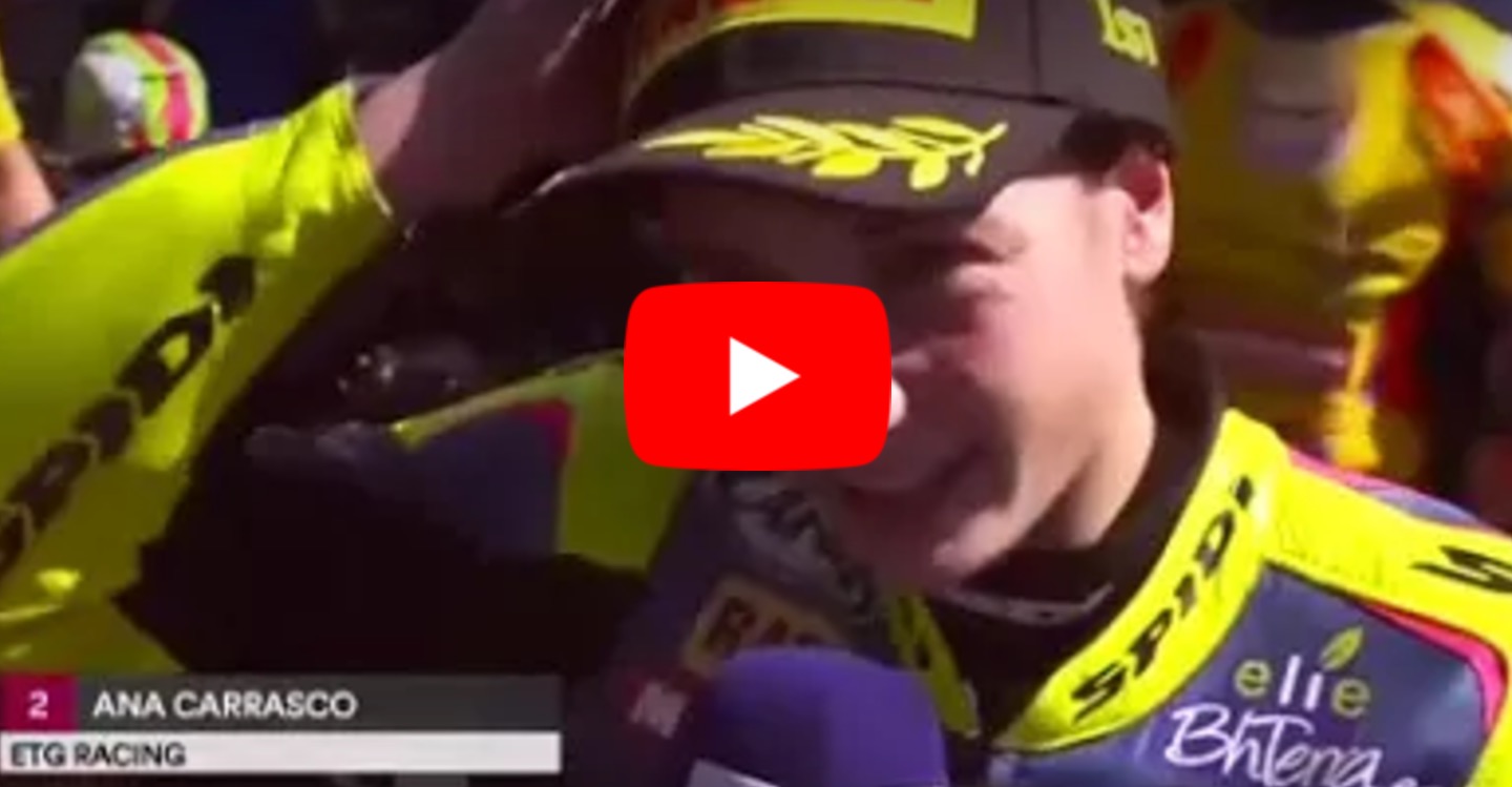 YOUTUBE. Superbike, la prima volta di Ana Carrasco: oggi la moto è donna