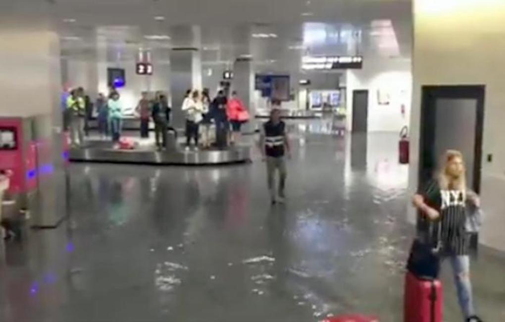 Maltempo: aeroporto Orio al Serio allagato, Gp sospeso, neve sulle Alpi e burrasca a Capri01