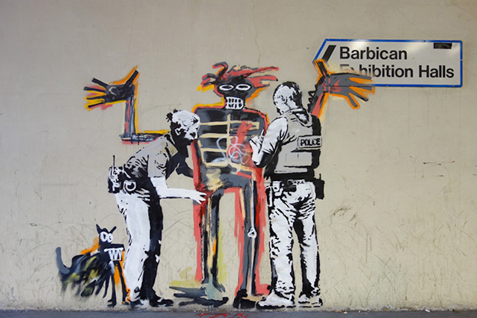Bansky colpisce ancora: 2 murales nel centro di Londra omaggio a Basquiat01