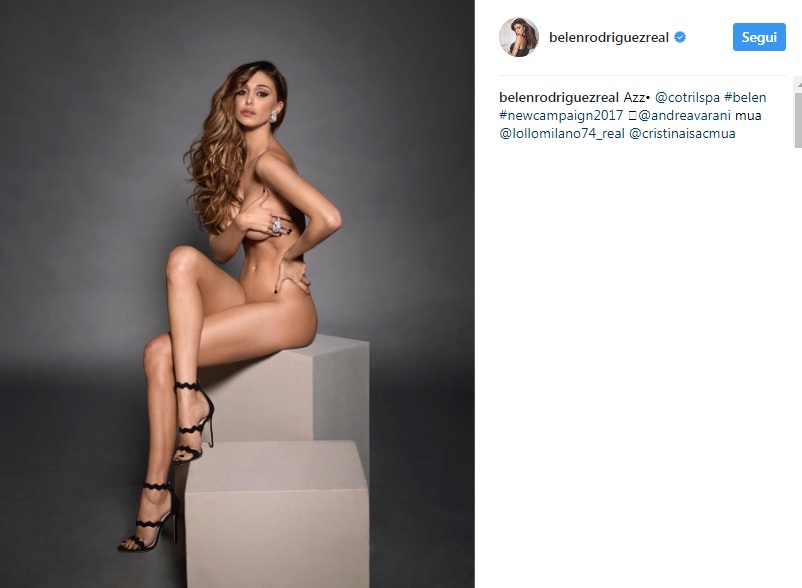 Belen Rodriguez senza veli su Instagram: la FOTO fa impazzire i fan