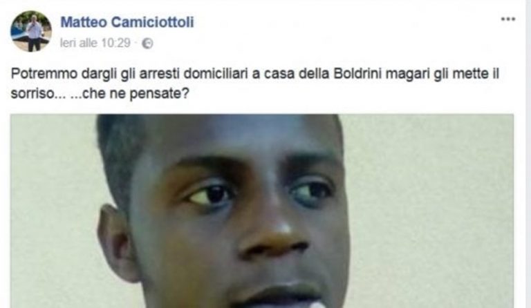 Matteo Camiciottoli (Lega): "Niente scuse alla Boldrini. Quegli stupri sono anche colpa sua"