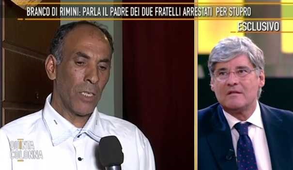 Stupro Rimini: il padre dei due violentatori alla gogna mediatica di Quinta Colonna