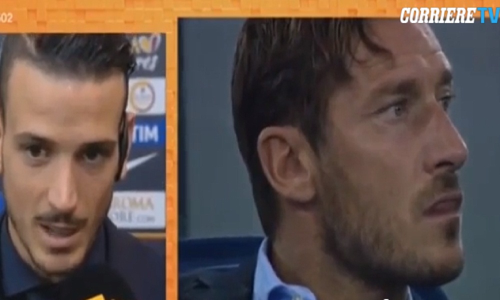 Florenzi smentisce il giornalista Rai: "Da raccattapalle non ho mai abbracciato Totti dopo i gol"