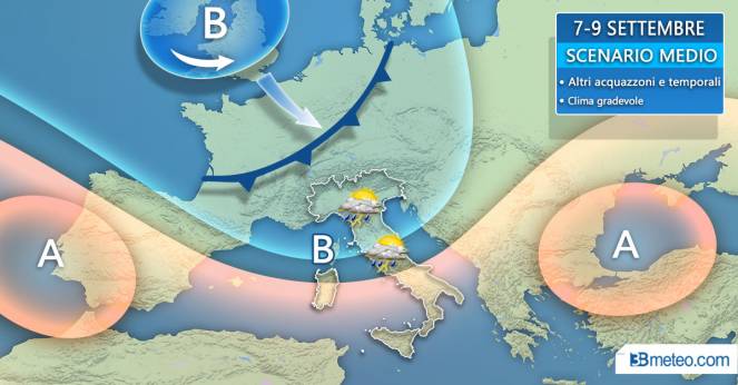 Meteo, altre piogge in settimana: scenario incerto dopo mercoledì