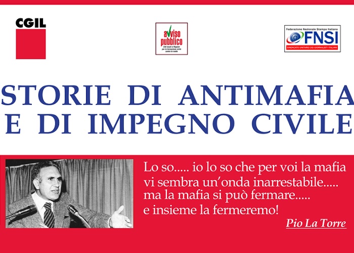 Fnsi alla consegna dei riconoscimenti di Pio la Torre per i diritti nella lotta alla mafia