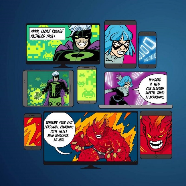 Poste Italiane racconta la cyber security con i fumetti
