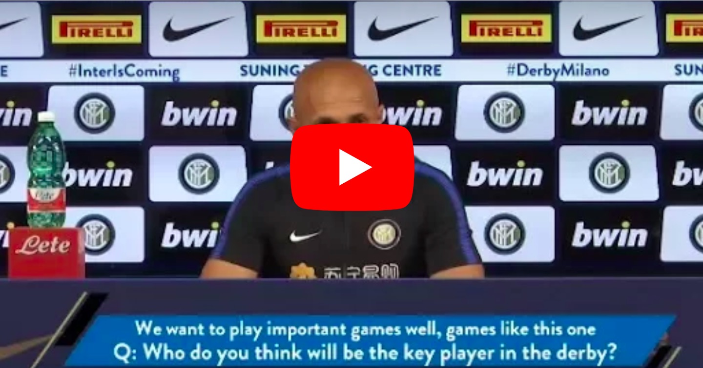 YOUTUBE Spalletti prima di Inter-Milan: "Icardi come Ibrahimovic"
