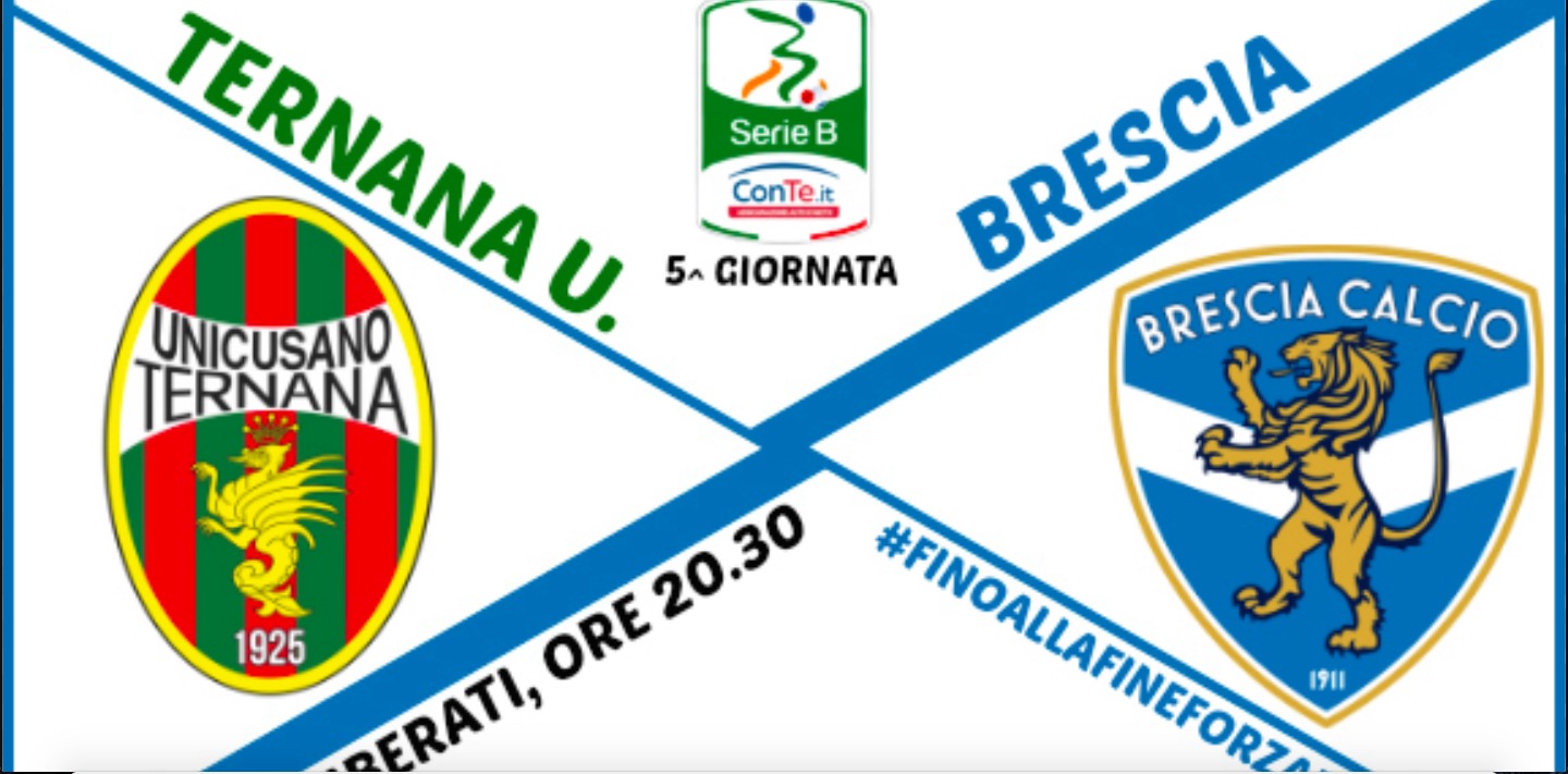 Ternana-Brescia, la diretta live del recupero della 5° giornata di Serie B