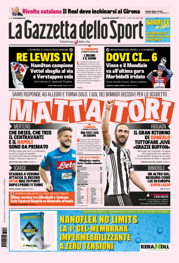 rassegna-stampa-sport-30-ottobre-2017