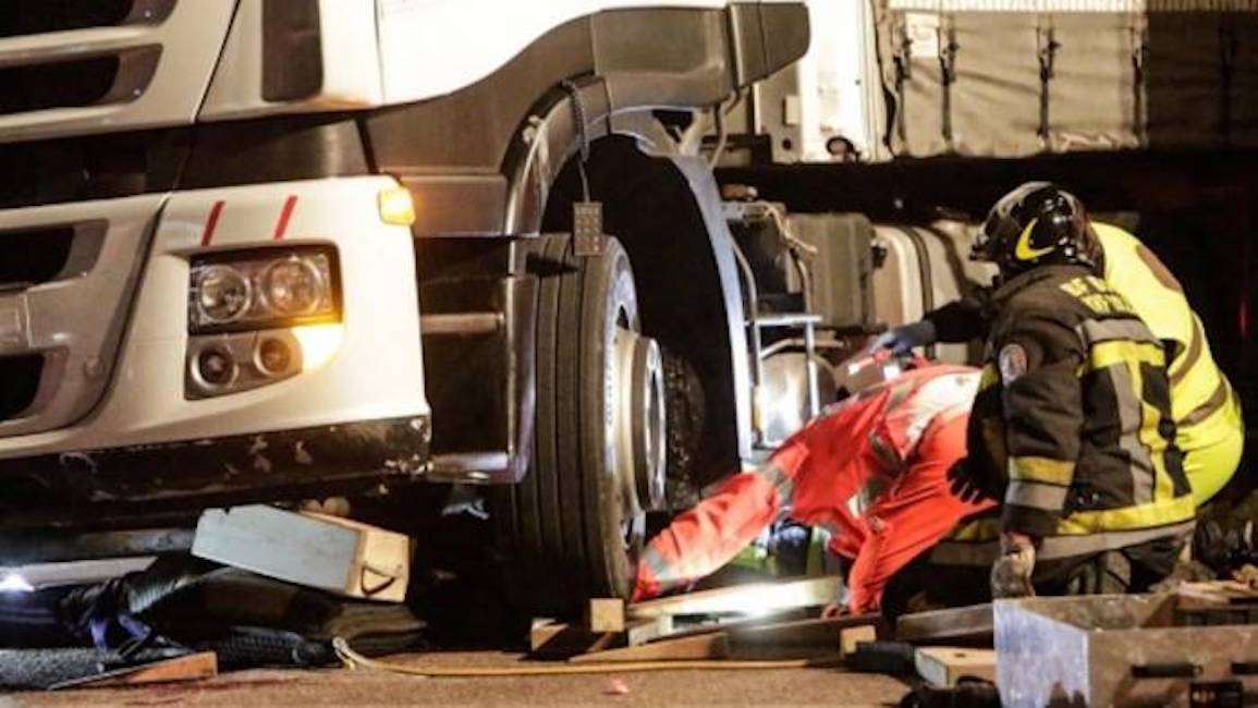 Codogno-Lodi-guasto-tir-morto