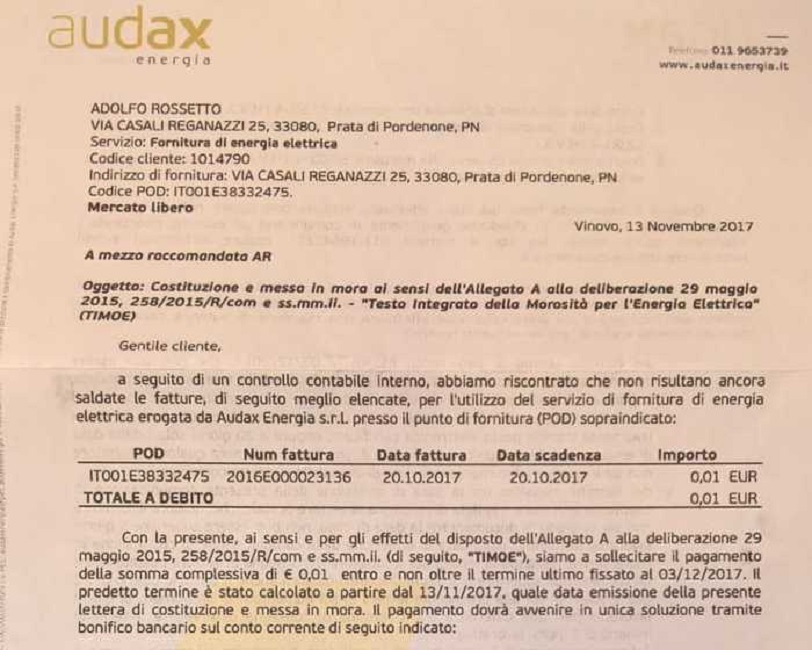 Bolletta.centesimo.staccano-luce