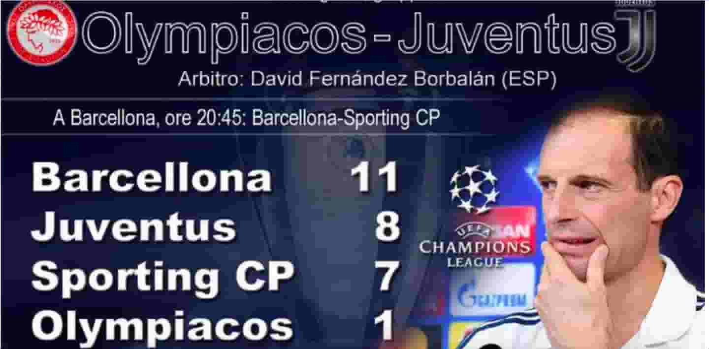 olympiacos-juventus-diretta-formazioni-ufficiali