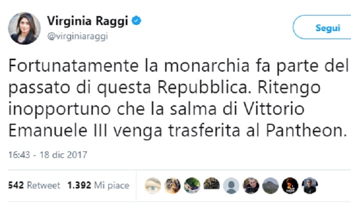 raggi-gaffe-vittorio-emanuele