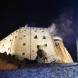San Michele, abbazia usata da Umberto Eco in fiamme