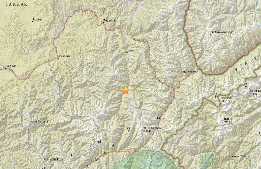 Terremoto Afghanistan, forte scossa del 6.1 tra Ghurayd Gharamē e Jurm