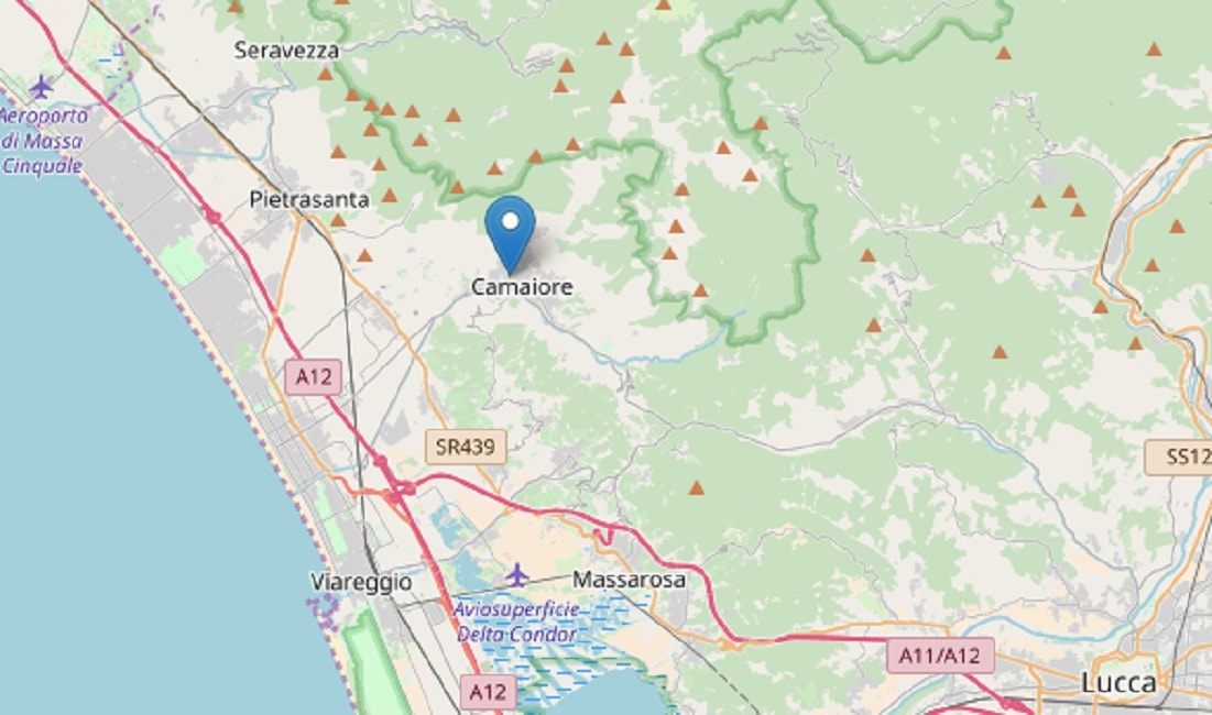Terremoto Camaiore, scossa del 2.1 avvertita dai cittadini: paura nelle scuole