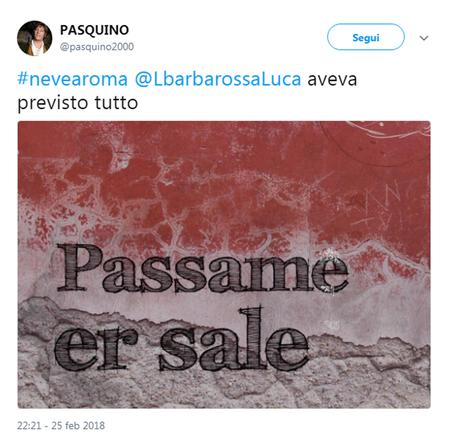 Passame er sale, canzone Sanremo di Barbarossa