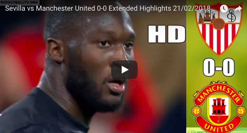 YOUTUBE Siviglia-Manchester United 0-0, highlights: De Gea miracoloso su Muriel