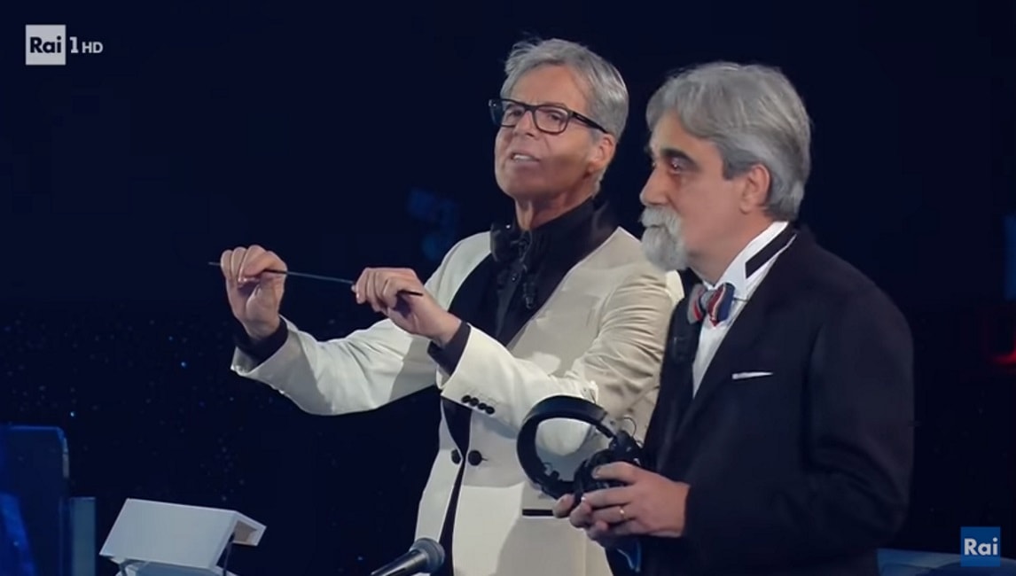 Festival di Sanremo, Baglioni spezza la bacchetta di Beppe Vessicchio VIDEO