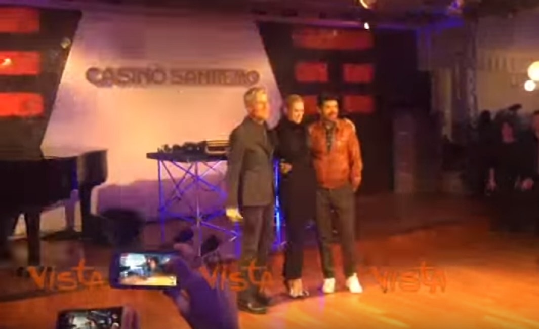 Festival di Sanremo, al brindisi Baglioni riprende la Hunziker