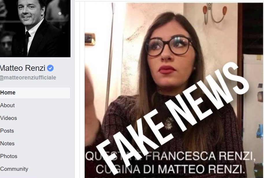 Matteo Renzi e la bufala della finta cugina assunta come portaborse al Senato