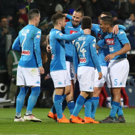 Cagliari-Napoli 0-4 diretta, highlights: Callejon-Mertens-Hamsik-Insigne video gol