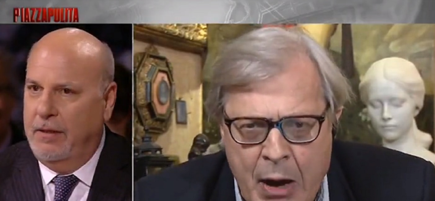 sgarbi boschi friedman maschilista piazza pulita