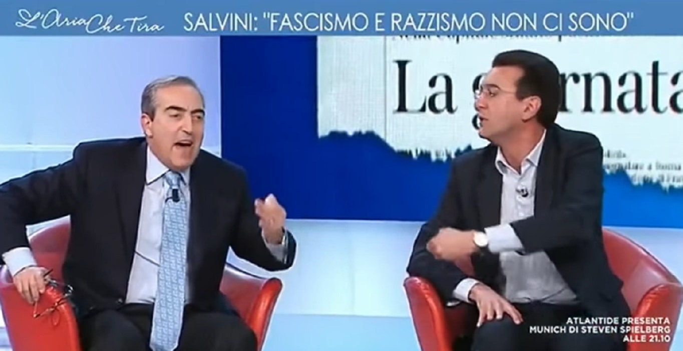 Gasparri-D'Attorre, lite in tv: "Inneggiate alle Foibe". "Vergognati fascista"