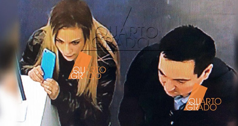 L'ultima foto di Jessica Faoro prima di essere uccisa, scattata da una telecamera di sorveglianza mentre era insieme ad Alessandro Garlaschi.