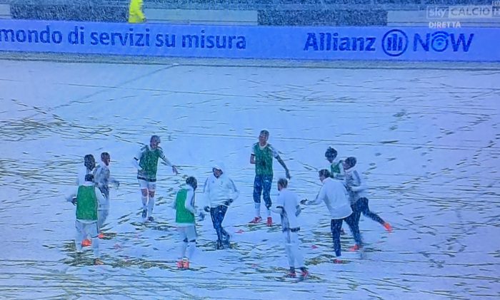 Juventus-Atalanta, rinviata per neve: recupero il 14 marzo? (immagini Sky Sport)
