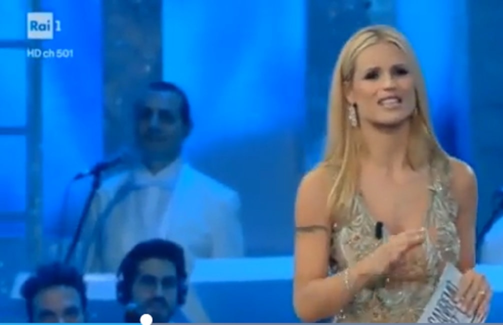 Festival di Sanremo 2018, Michelle Hunziker annuncia sospensione Meta-Moro