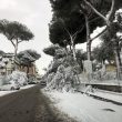 Roma innevata
